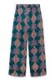 Another Sunday Satin Wide Leg Printed Trouser With Elasticated Waist In Print - Image 1 of 1