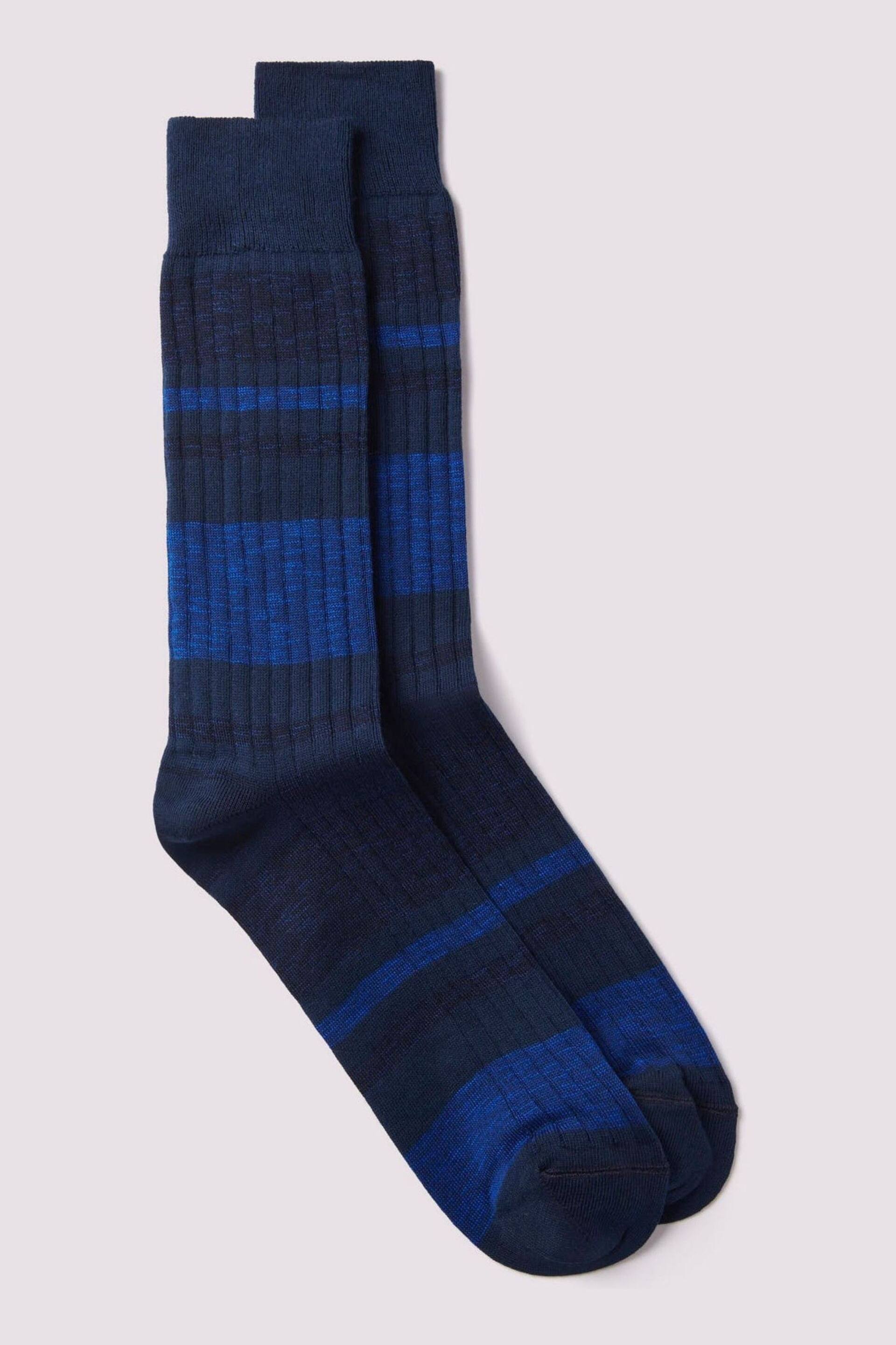 Duchamp Mens Melange Stripe Socks - Image 1 of 1