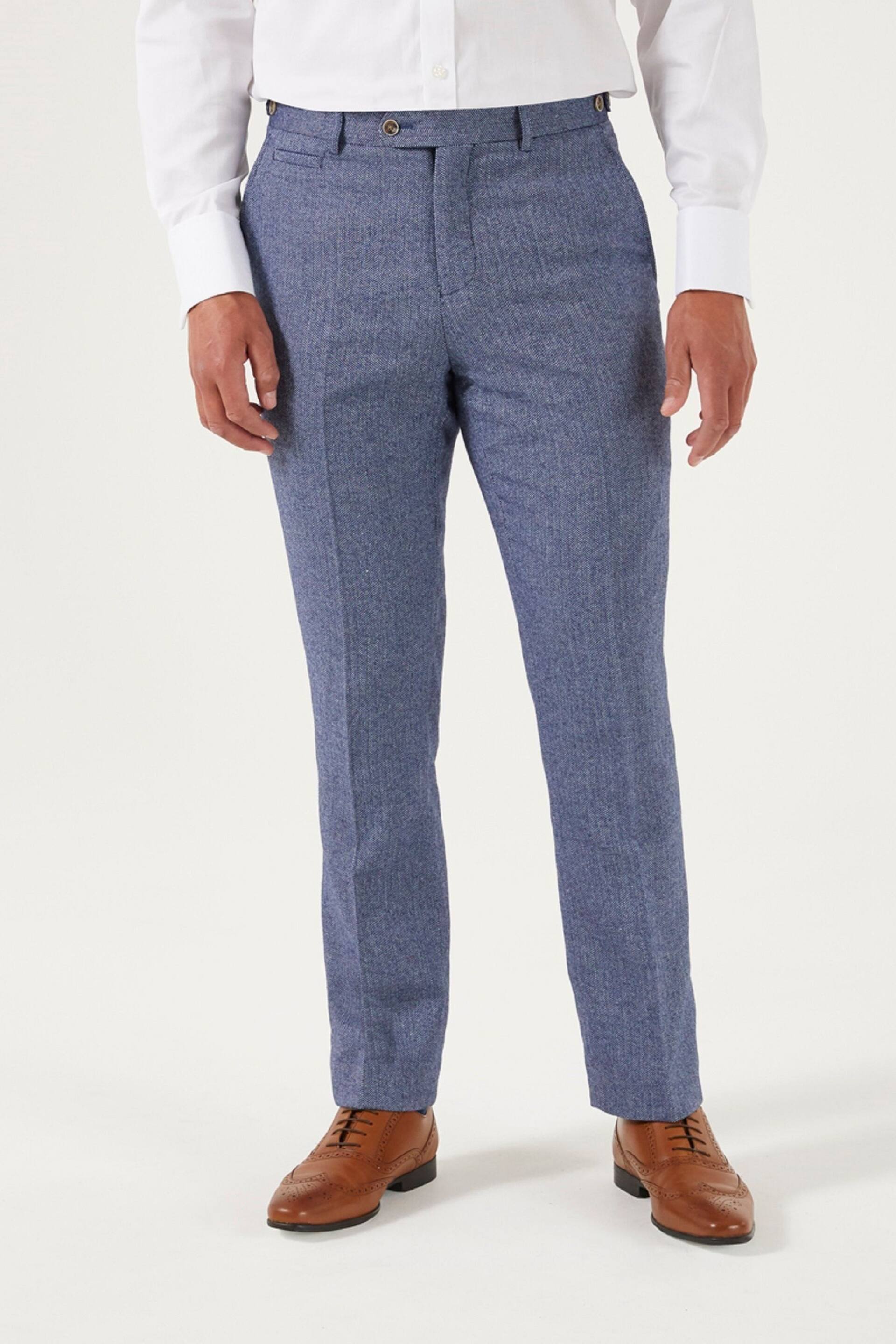Skopes Jude Tweed Tailored Fit Suit Trousers - Image 1 of 4