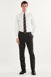 Charcoal Grey Slim fit Puppytooth Fabric Suit: Trousers - Image 2 of 7