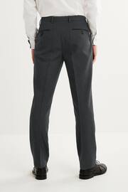 Charcoal Grey Slim fit Puppytooth Fabric Suit: Trousers - Image 3 of 7