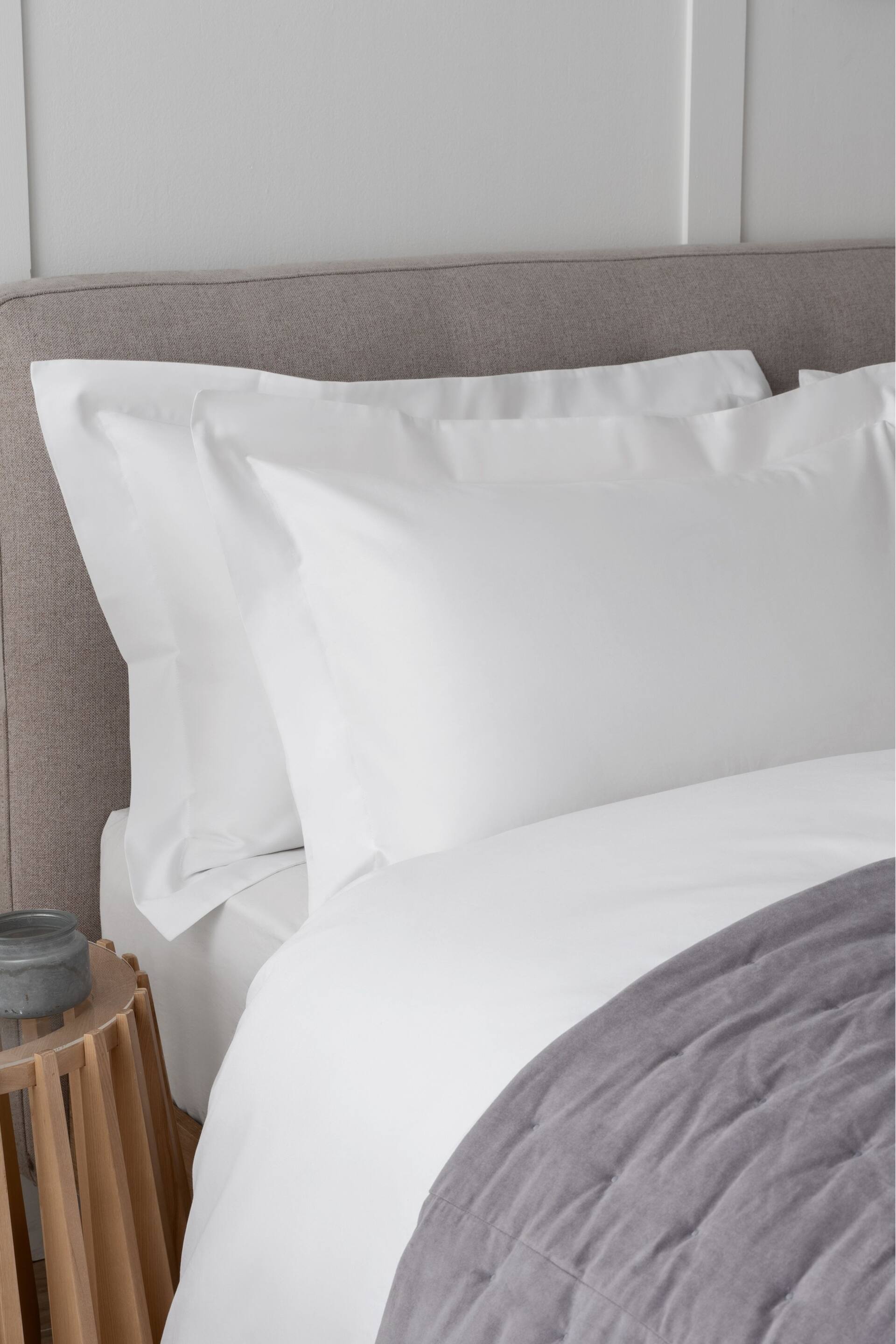 Set of 2 White Collection Luxe 400 Thread Count 100% Egyptian Cotton Pillowcases - Image 1 of 2