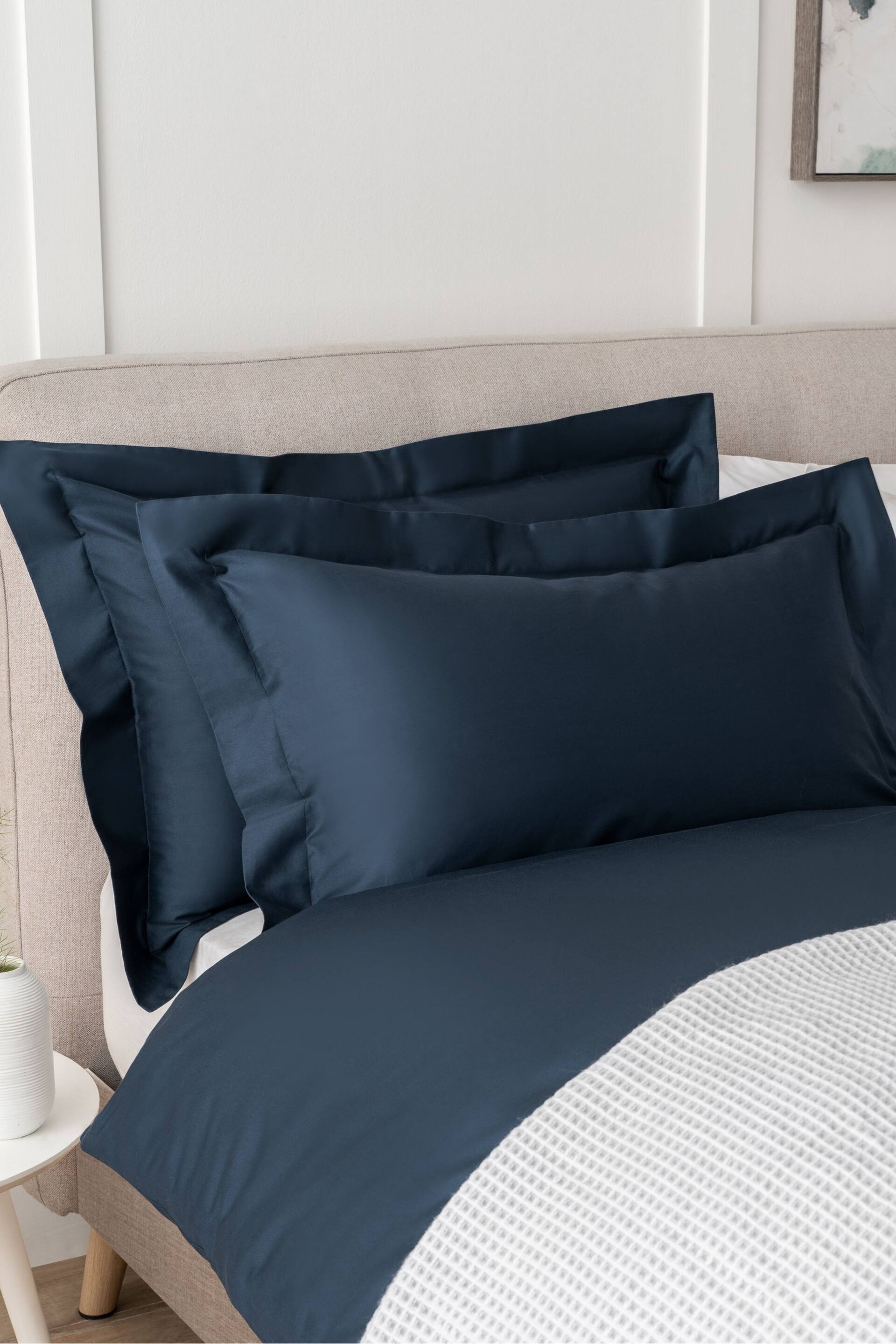 Set of 2 Navy Collection Luxe 400 Thread Count 100% Egyptian Cotton Pillowcases - Image 1 of 3