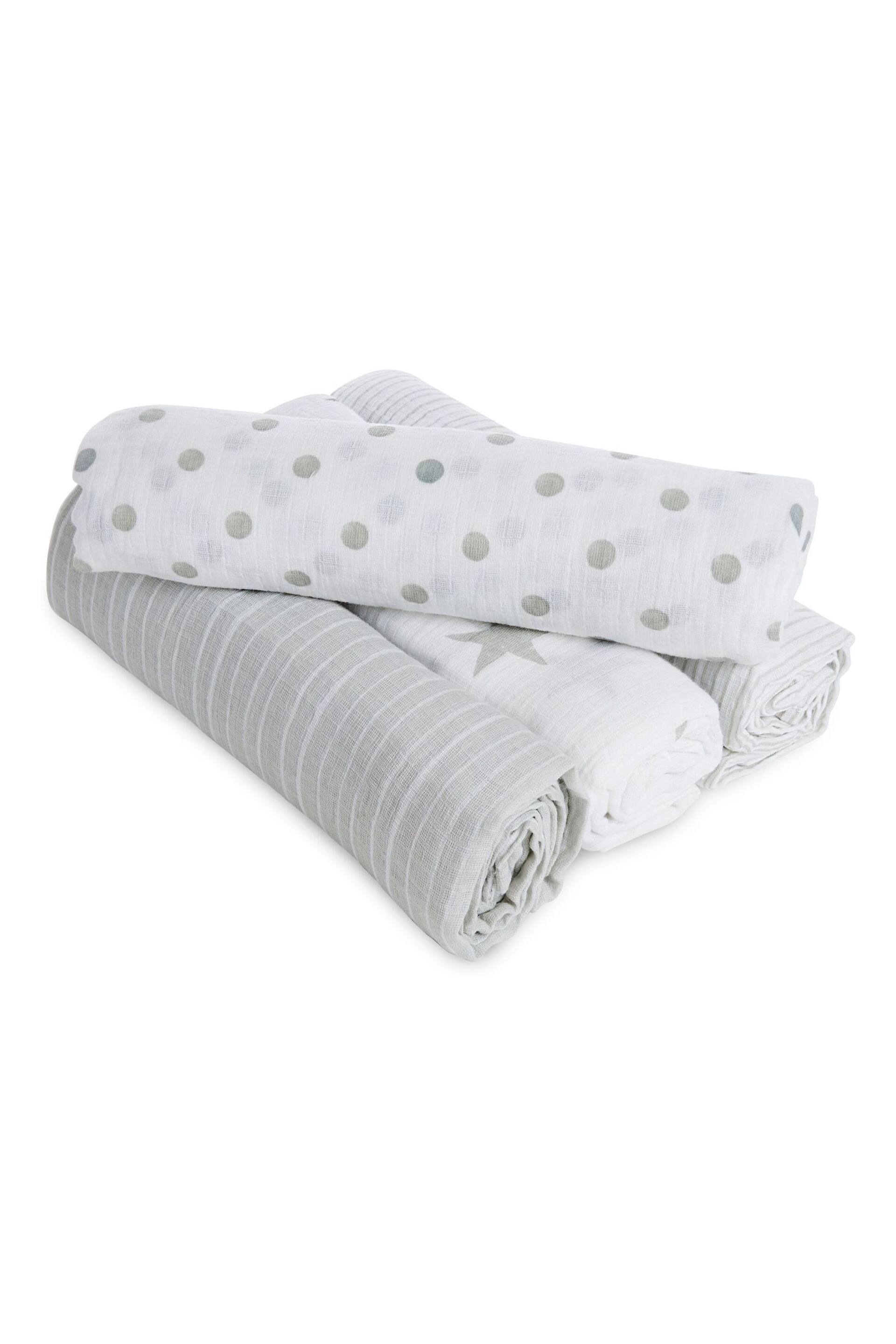 aden + anais dusty Essentials Cotton Muslin Blankets 4 Pack - Image 1 of 6