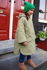 Khaki Green Shower Resistant Padded Coat (3-16yrs) - Image 1 of 7