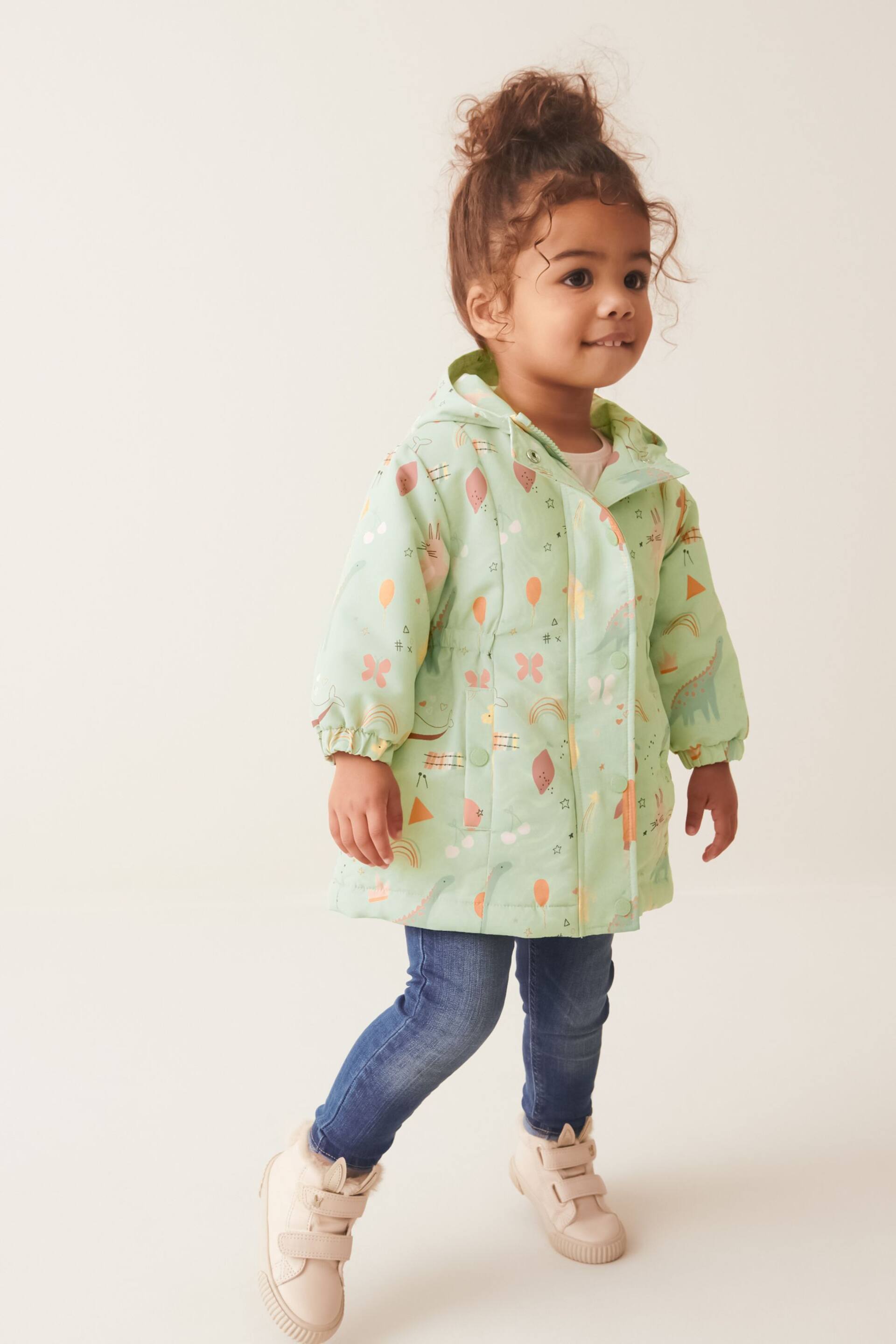 Sage Green Shower Resistant Character Jacket (9mths-7yrs) - Image 1 of 12