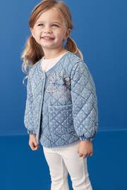Mid Blue Denim Quilted Character Jacket (3mths-7yrs) - Image 1 of 7