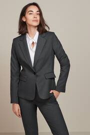 Grey Tailored Single Breasted Jacket - Image 1 of 6