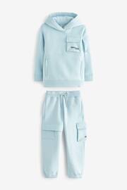 Pale Blue Set Utility Hoody and Cargo Jogger Set (3-16yrs) - Image 1 of 8