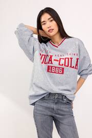 Grey License Coca-Cola Sweatshirt - Image 1 of 6