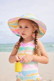 Multi Scallop Rainbow Swim Hat (3mths-10yrs) - Image 1 of 5