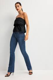 Mid Blue Wash Slim Lift And Shape Bootcut Jeans - Image 1 of 7