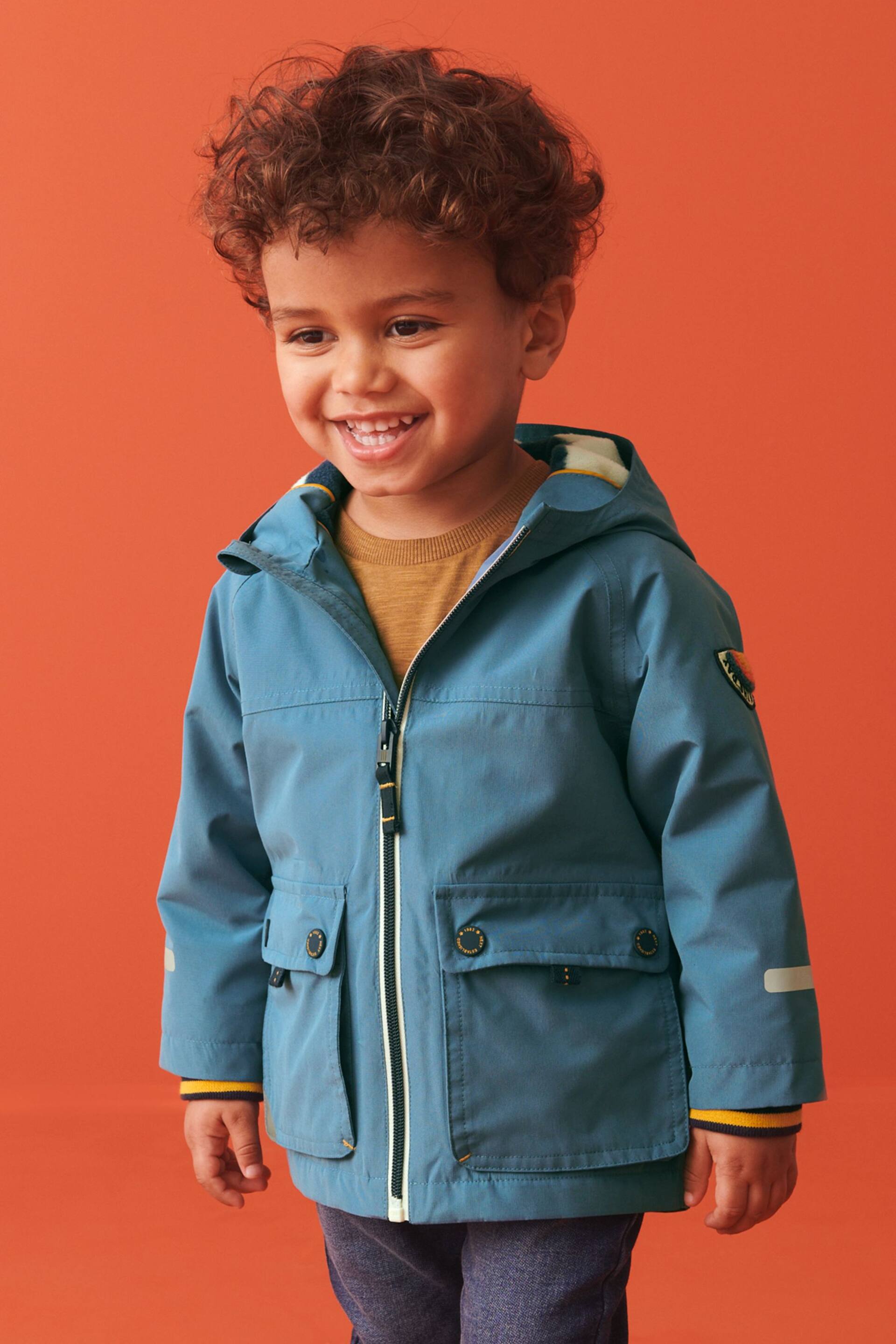 Blue Waterproof Coat (3mths-7yrs) - Image 1 of 14