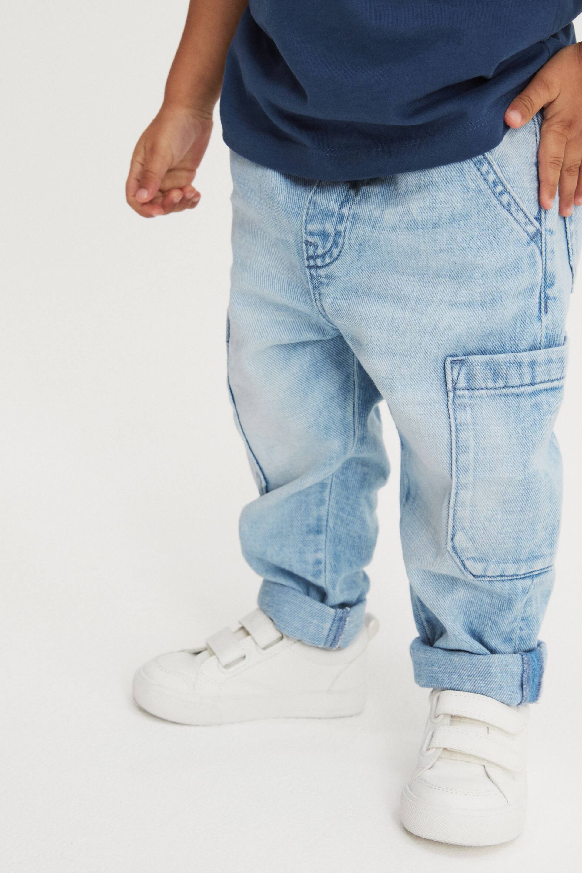 Light Blue Denim Utility Jeans (3mths-7yrs) - Image 1 of 7