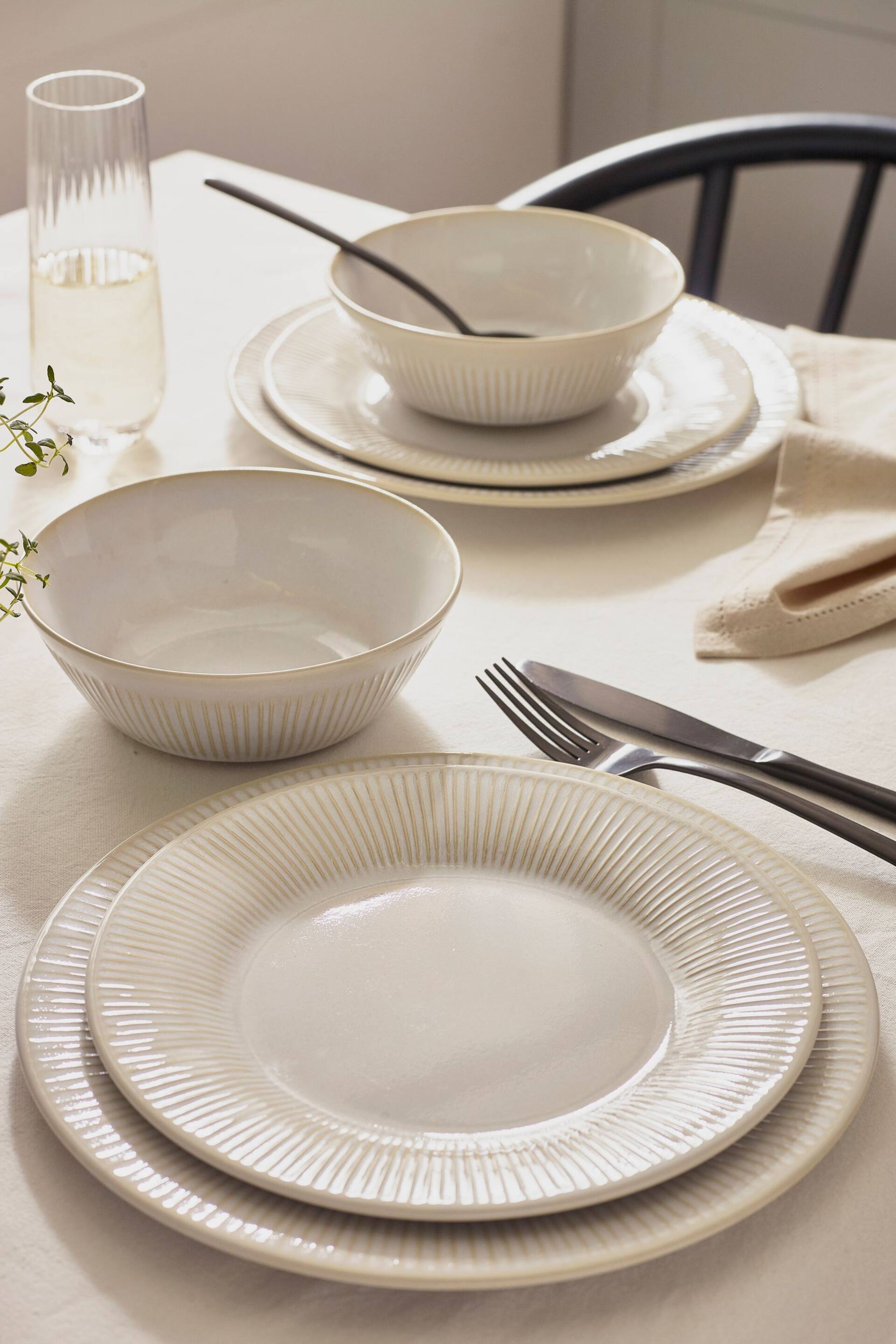 12 Piece Natural Mya Dinner Set - Image 1 of 7