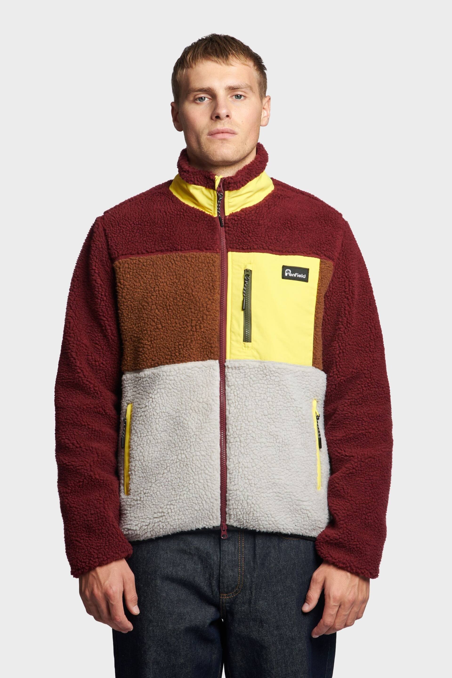 Penfield Mens Brown Mattawa Fleece Jacket - Image 1 of 8