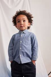 Blue Long Sleeve Chambray Shirt (3mths-12yrs) - Image 1 of 7