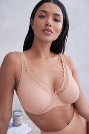 Nude DD+ Non Pad Plunge Ultimate Comfort Brushed Bra - Image 1 of 7