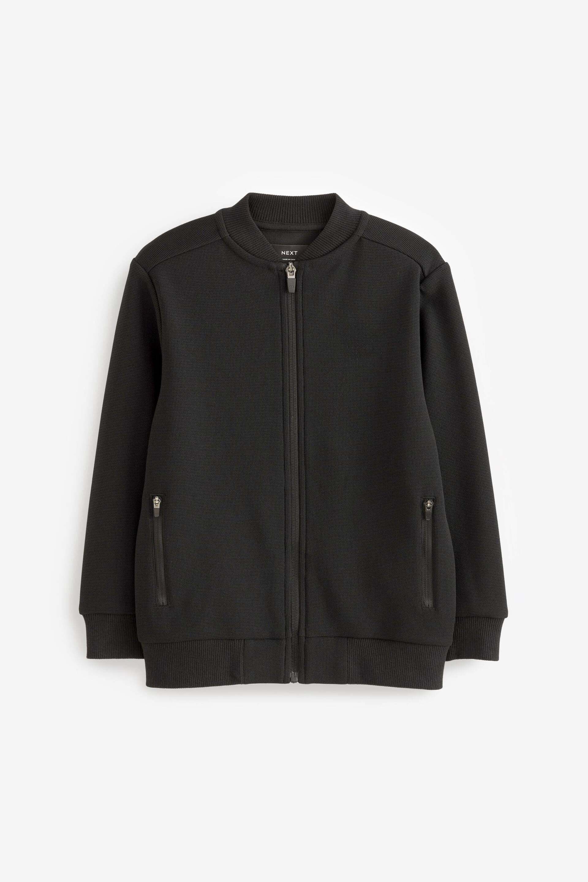 Black Smart Bomber Jacket (3-16yrs) - Image 1 of 3