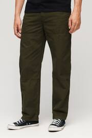 Superdry Green Carpenter Trousers - Image 1 of 7