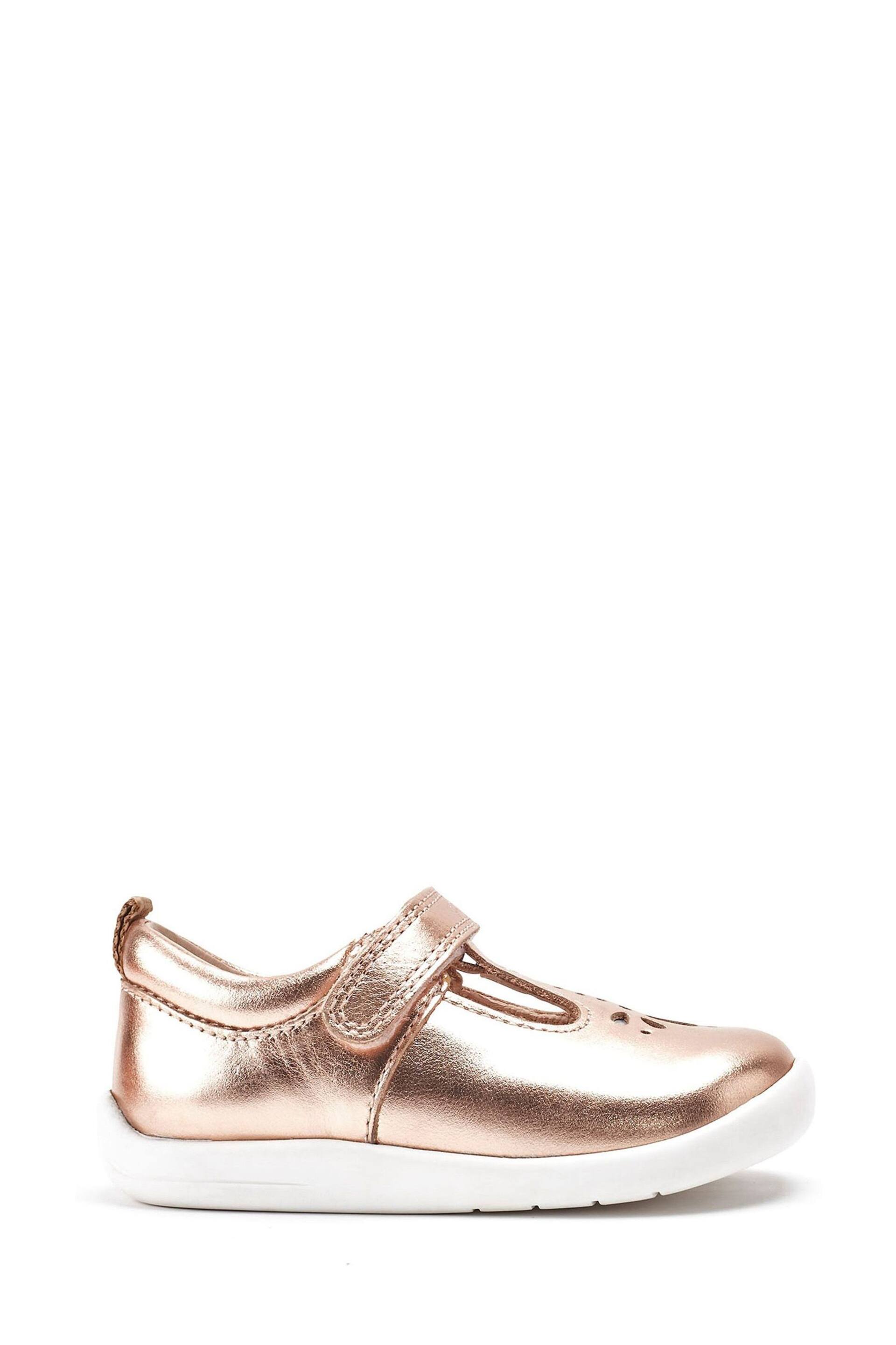 Start-Rite Puzzle Rose Gold Leather T-Bar First Shoes F & G Fit - Image 1 of 5