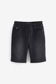 Black Jersey Denim Shorts (3-16yrs) - Image 1 of 8