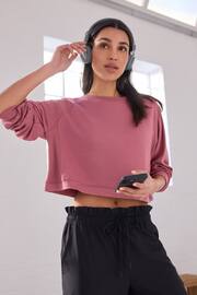 Raspberry Pink Soft Touch Raglan Sleeve Sweatshirt - Image 1 of 7