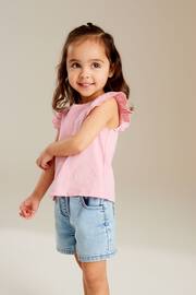 Pink Scallop Vest (3mths-7yrs) - Image 1 of 7