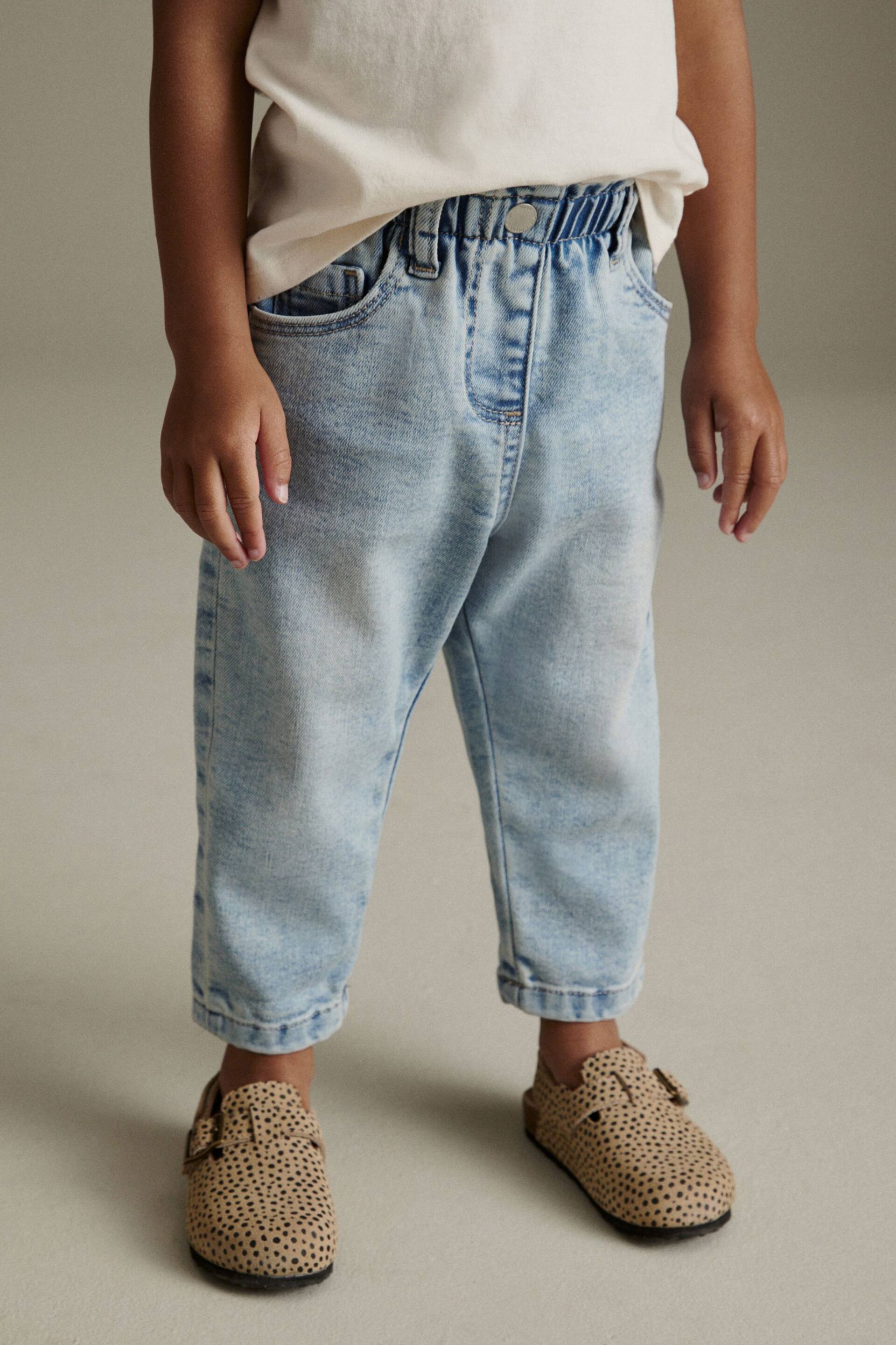 Denim Lightwash Mom Jeans (3mths-7yrs) - Image 1 of 9