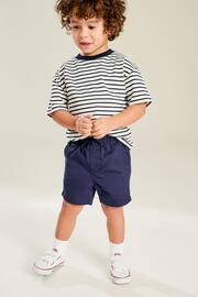 Navy Blue Pull-On Shorts (3mths-7yrs) - Image 1 of 6