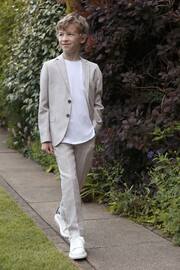 Grey Linen Blend Suit Jacket (12mths-16yrs) - Image 1 of 8