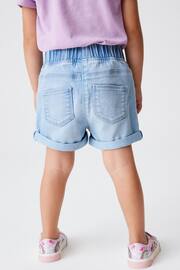 Denim Light Wash 1 Pack Elasticated Waist Shorts (3mths-10yrs) - Image 3 of 5
