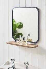 Grey/Natural Shelf Mirror - Image 1 of 4