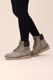 Lunar Natural Roberta Stone Waterproof Ankle Boots - Image 1 of 8