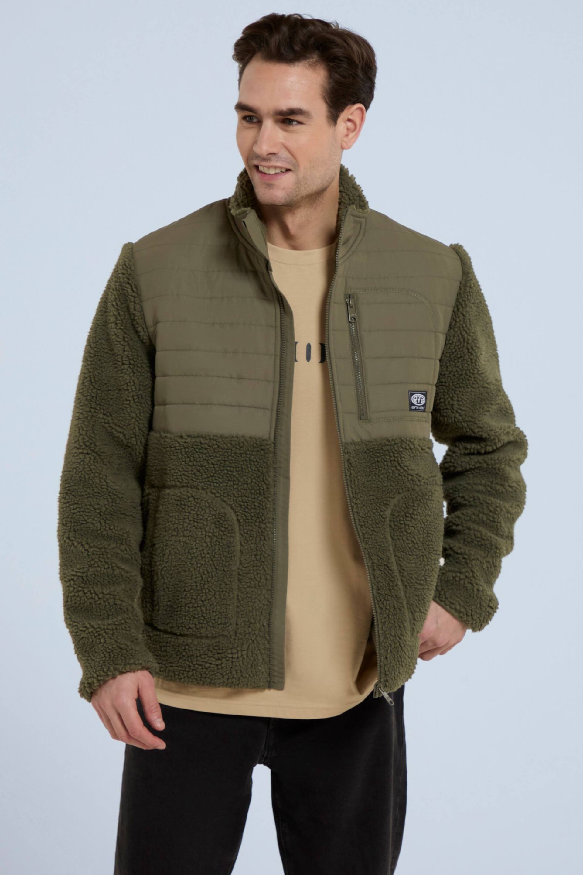 Animal Hennie Recycled Borg Fleece Jacket - Image 1 of 9