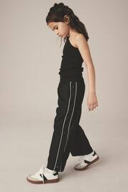 Black Wide Leg Woven Joggers (3-16yrs) - Image 1 of 8