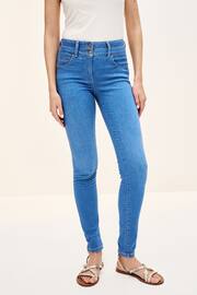 Bright Blue Lift Slim And Shape Skinny Jeans - Image 1 of 6