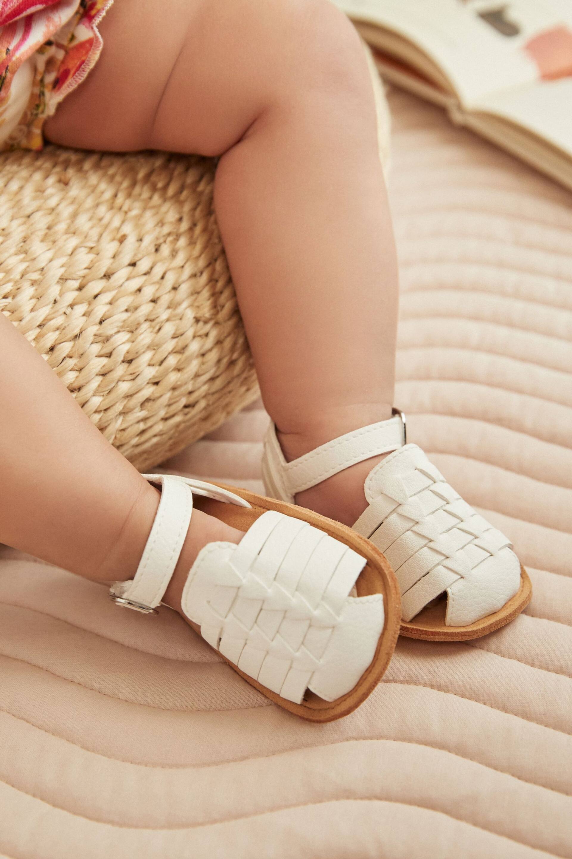 White Fisherman Baby Sandals (0-24mths) - Image 1 of 6
