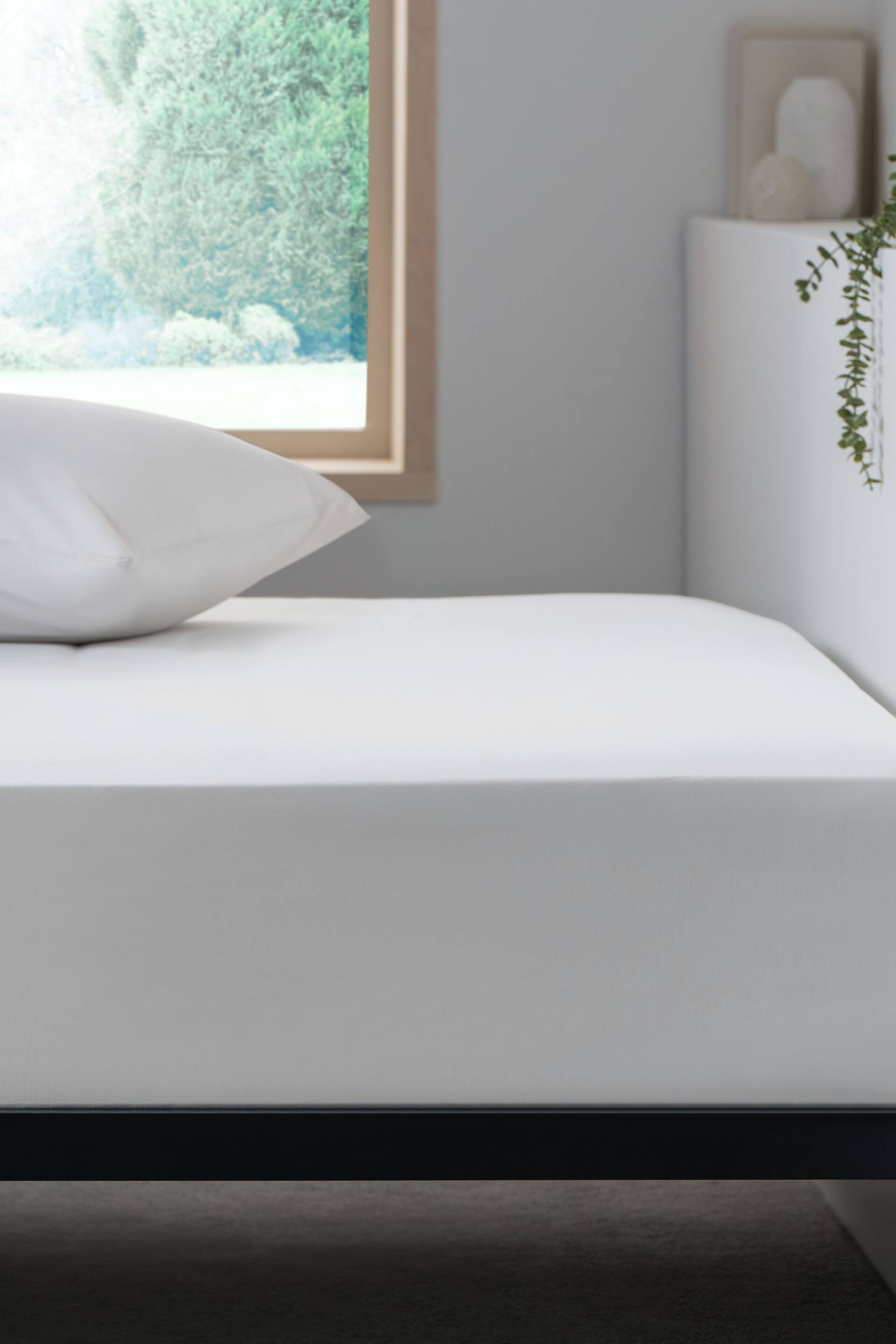 White Easy Care Polycotton Deep Fitted Sheet - Image 1 of 5