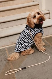 Black/White Print Packable Reversible Dog Coat - Image 1 of 10