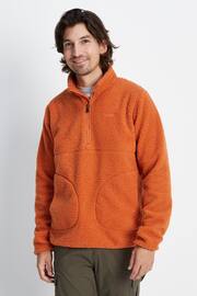 Tog 24 Orange Adams Sherpa Zip Neck Fleece - Image 1 of 9