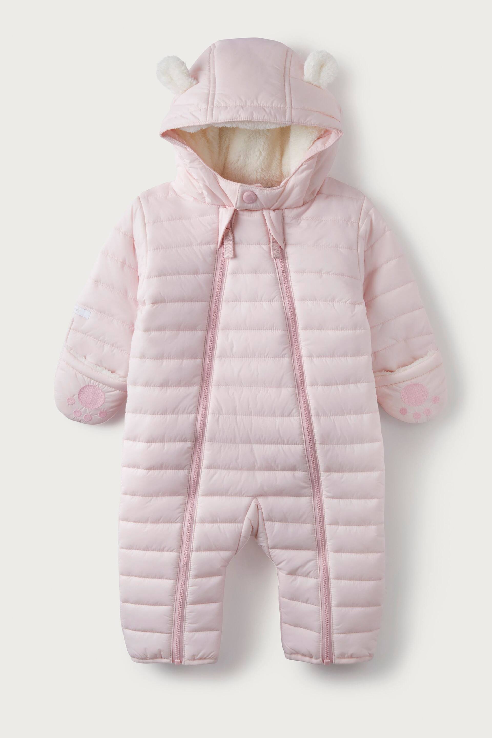 The White Company Baby Bear Recycled Quilted Pramsuit - Image 1 of 3
