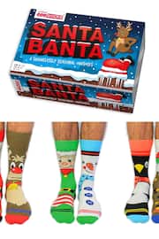 United Odd Socks Multi Santa Banta Christmas Santa Banta Socks - Image 1 of 11