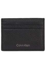 Calvin Klein Black Warmth Leather Card Holder - Image 1 of 3