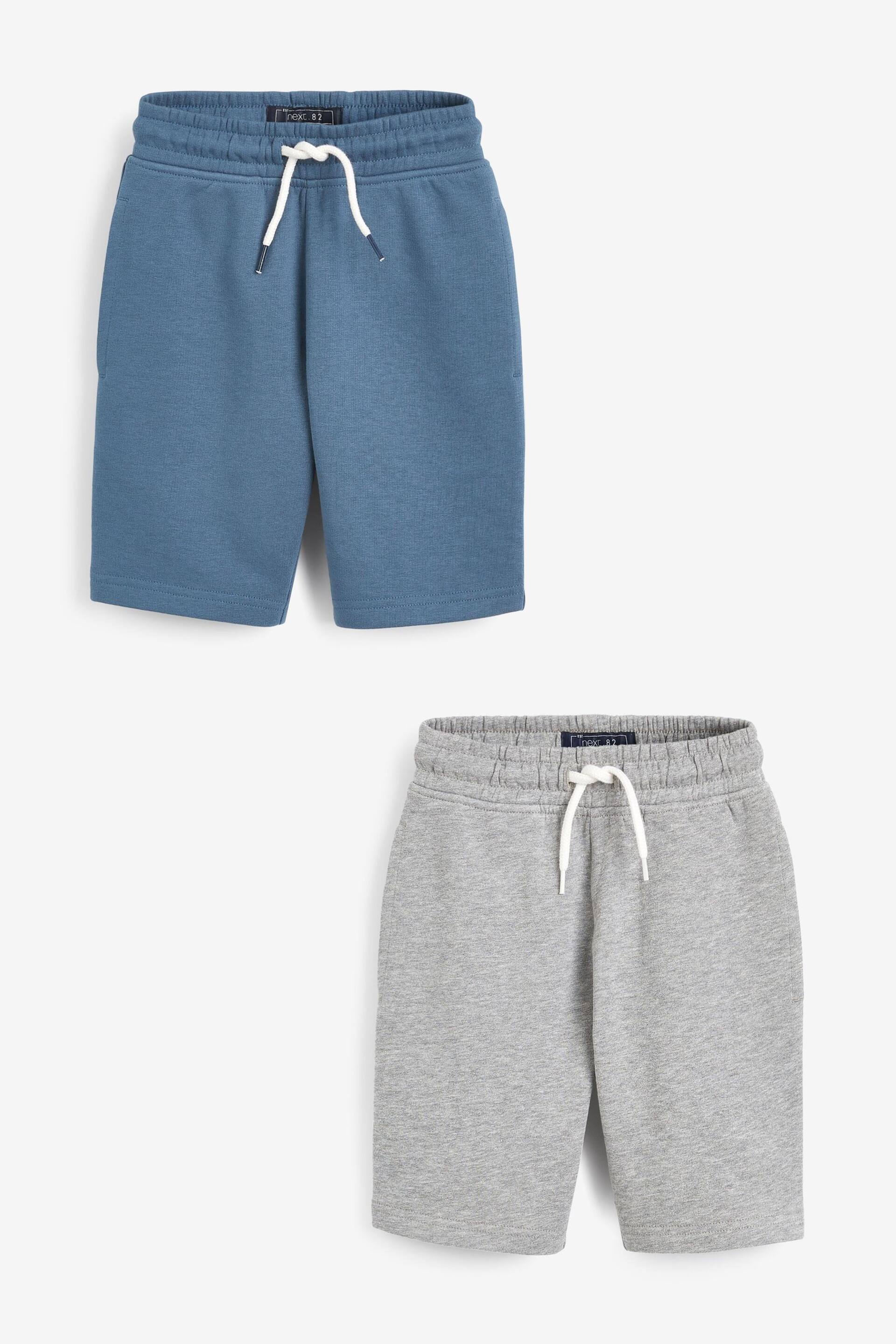 Blue/Grey 2 Pack Shorts (3-16yrs) - Image 1 of 5