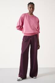 Hush Purple Melanie Satin Trousers - Image 1 of 4