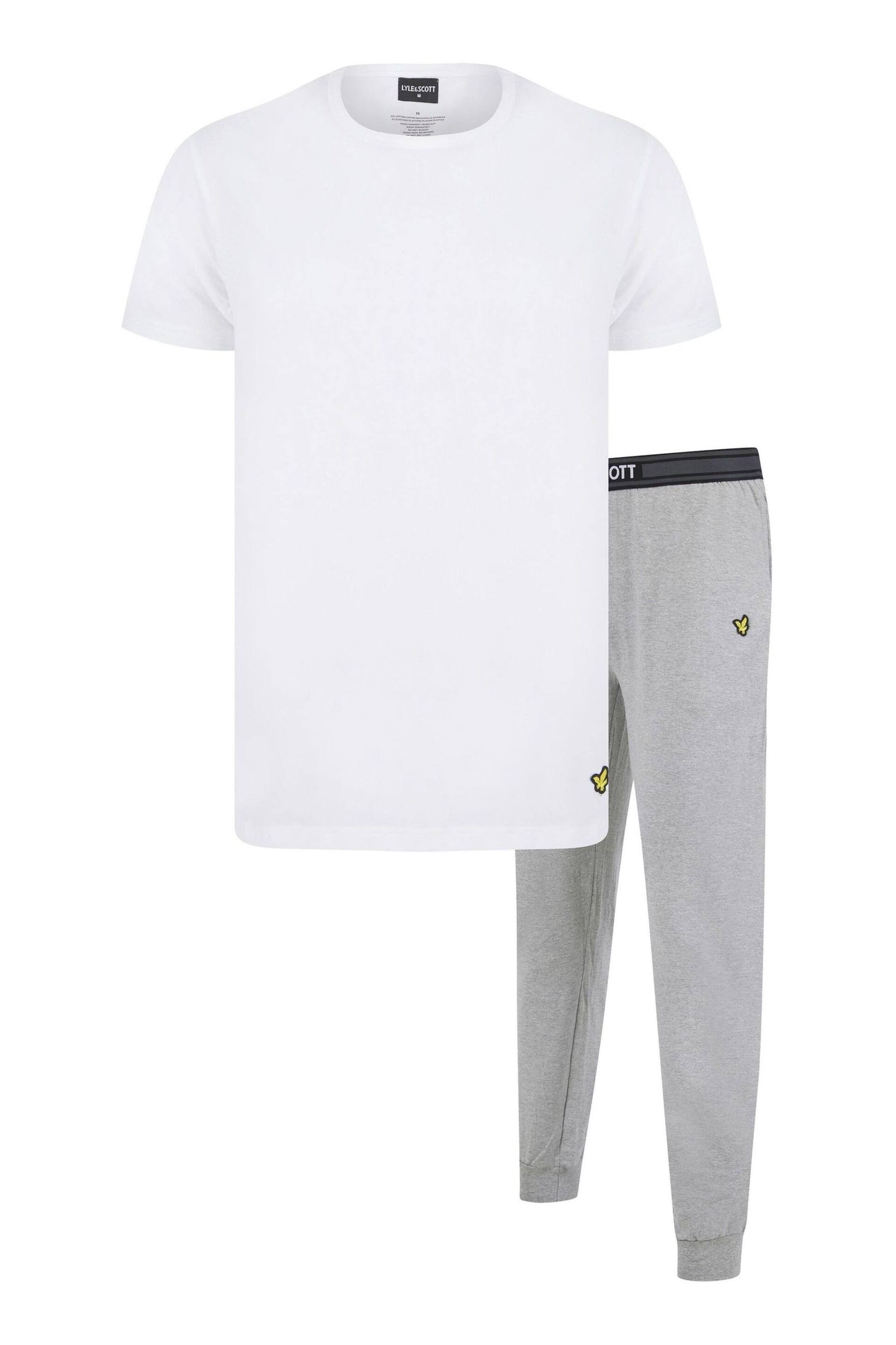 Lyle & Scott Grey Cash Top And Joggers Set - Image 1 of 6