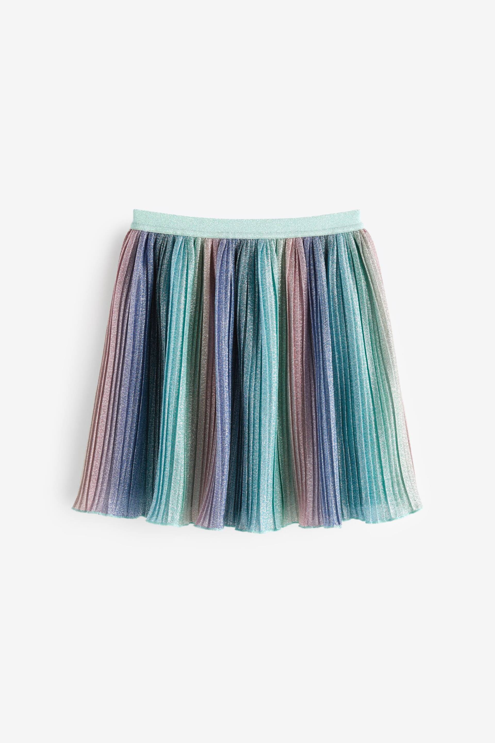 Rainbow Sparkle Pleated Skirt (3-16yrs) - Image 1 of 7