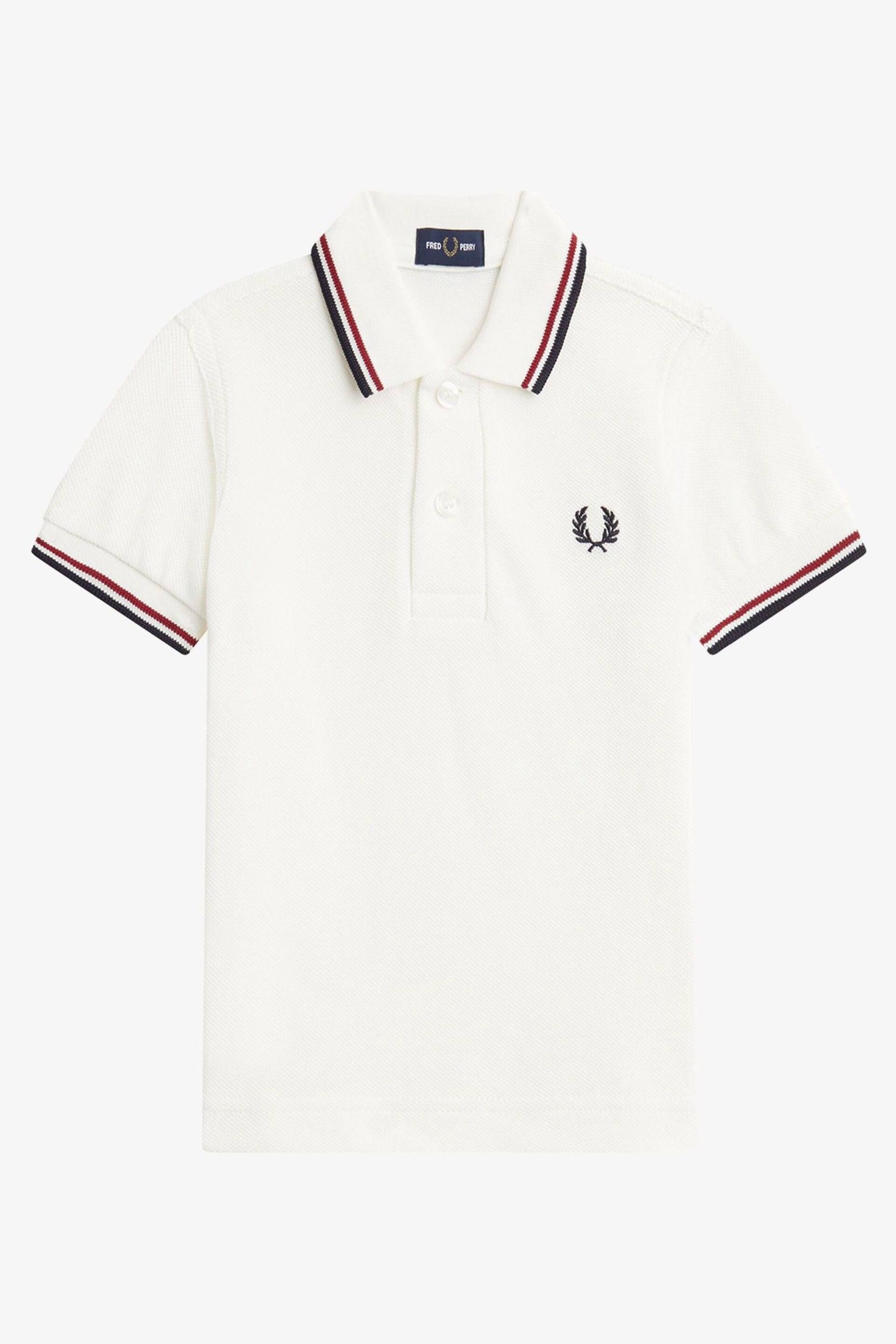 Fred Perry Kids My First White Polo Shirt - Image 1 of 3