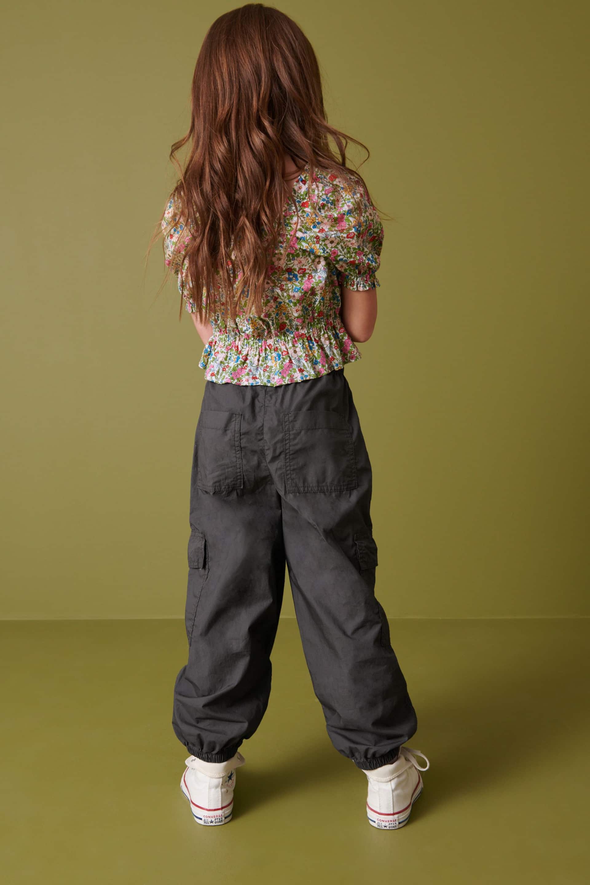 Charcoal Grey Parachute Cargo Cuffed Trousers (3-16yrs) - Image 3 of 9